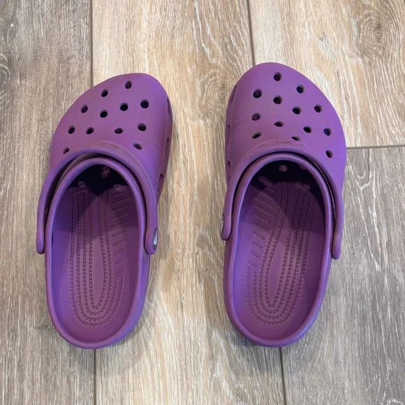 Kids J3 Purple Crocs - Picture 4 of 5